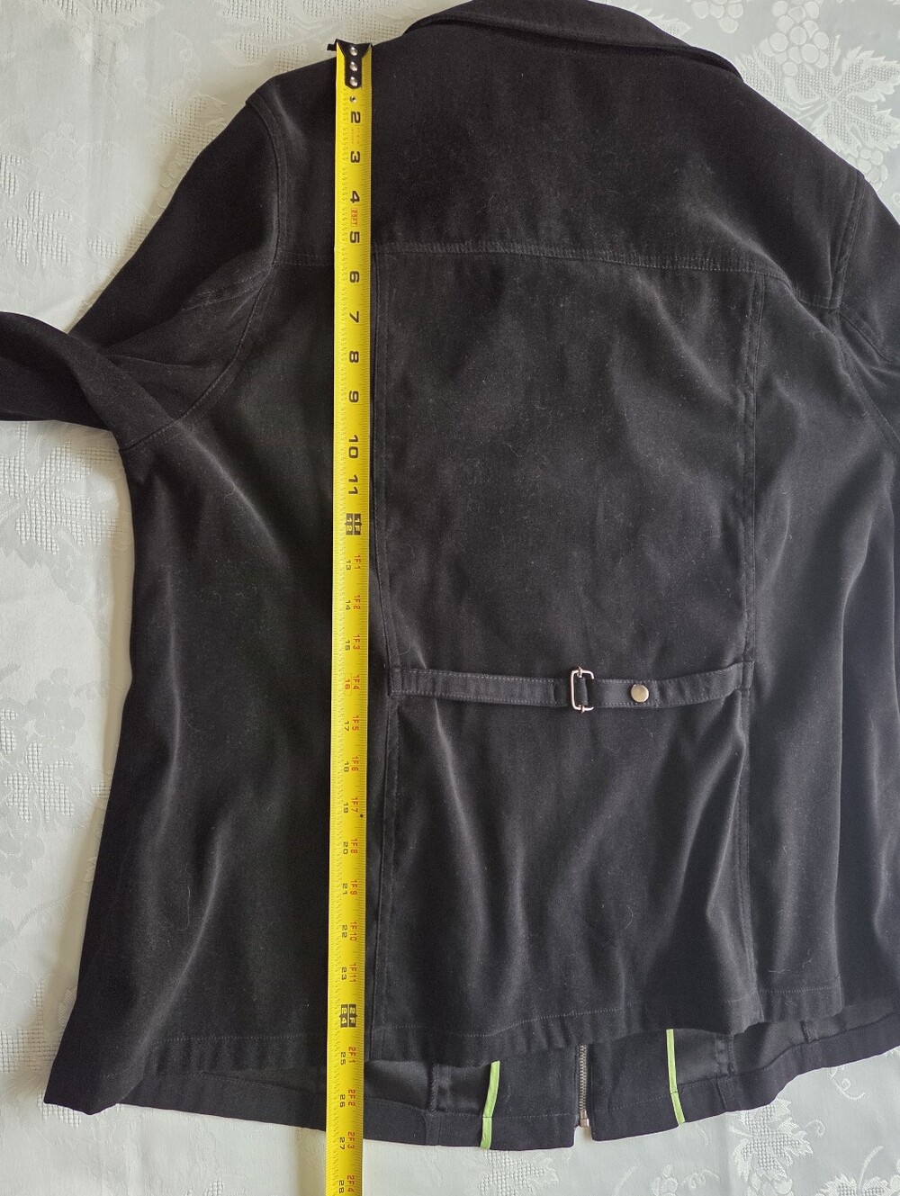Optimum Nostalgia - Jacket Black Faux Suede Zip Up - Picture 12 of 13